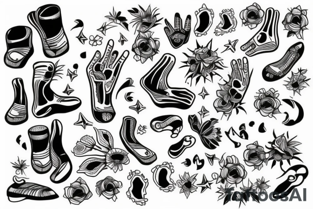 Tattoo for the left foot tattoo idea