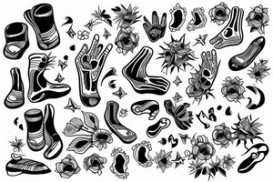 Tattoo for the left foot tattoo idea