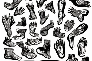 Tattoo for the left foot tattoo idea