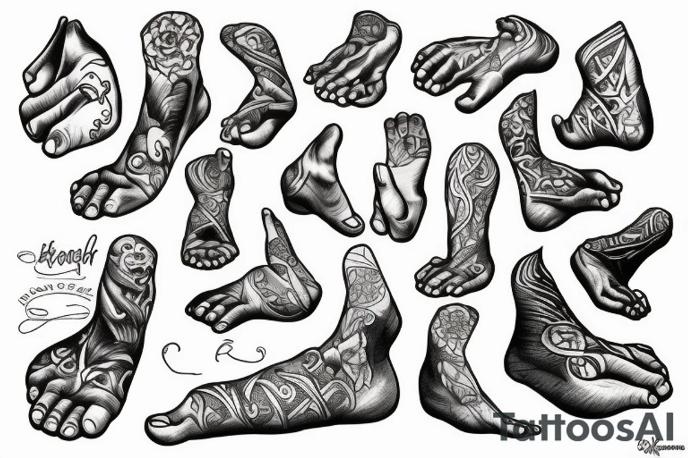 Tattoo for the left foot tattoo idea