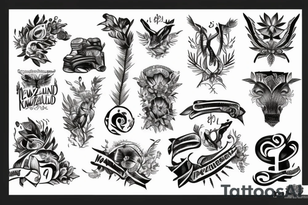 New zealand the country inspired tattoo tattoo idea