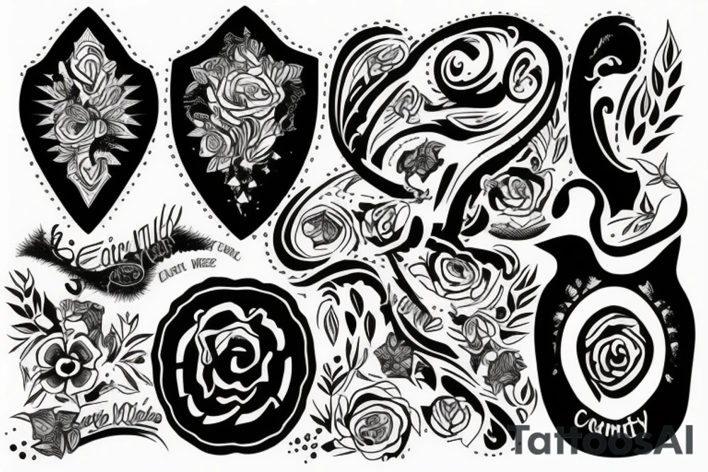 Nz the country inspired tattoo tattoo idea