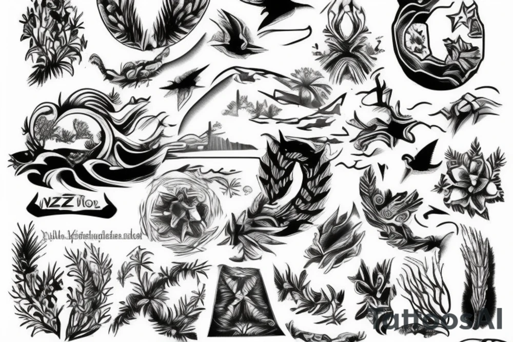 Nz the country inspired tattoo tattoo idea