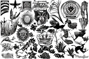 Nz the country inspired tattoo tattoo idea