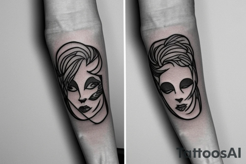 Small arm tattoo about courage tattoo idea