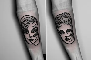 Small arm tattoo about courage tattoo idea