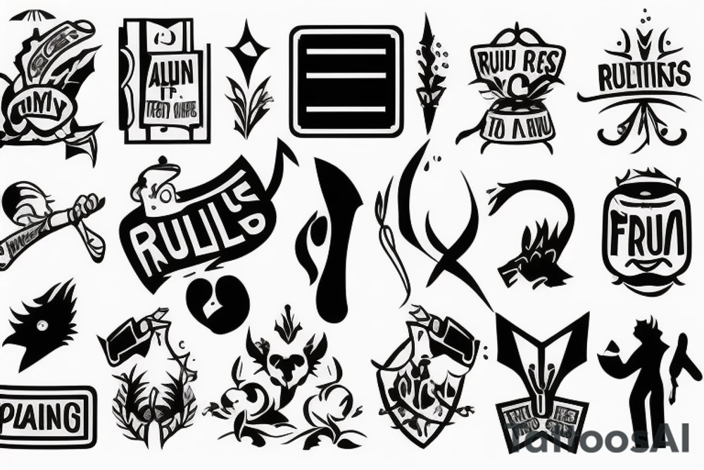 remember the rules of the game. In this game you are the alpha tattoo idea
