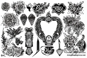 play by the rules and win tattoo idea
