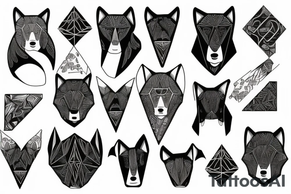 you are alfra wolf tattoo idea