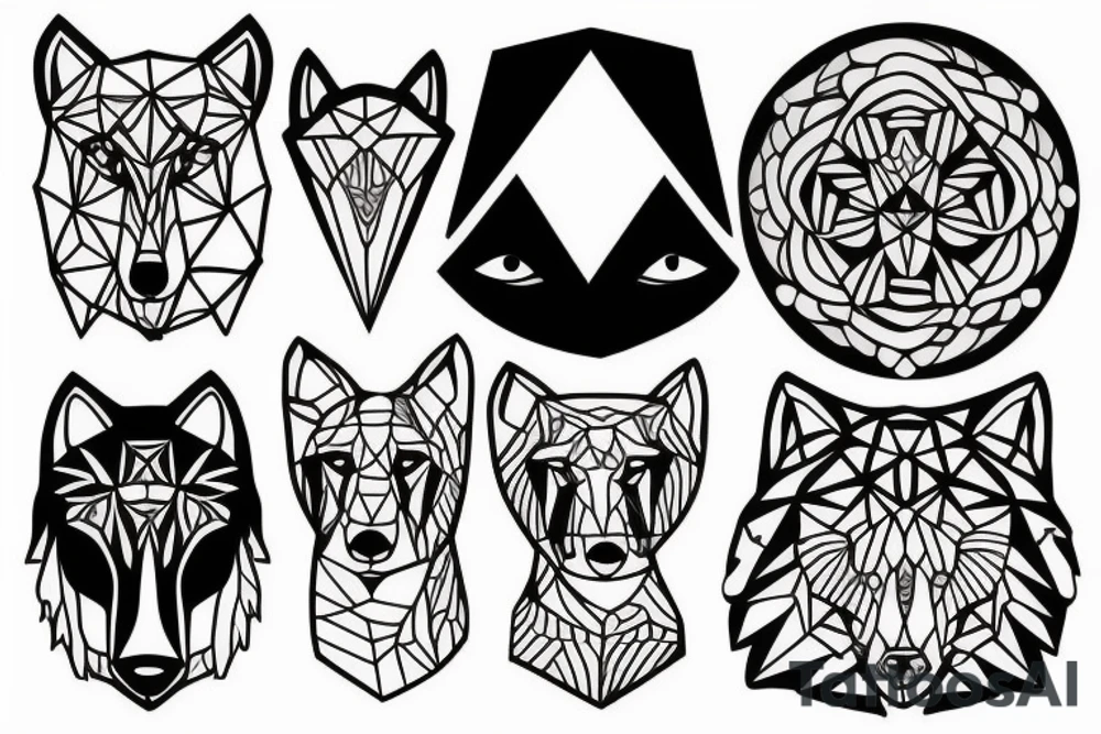 you are alfra wolf tattoo idea