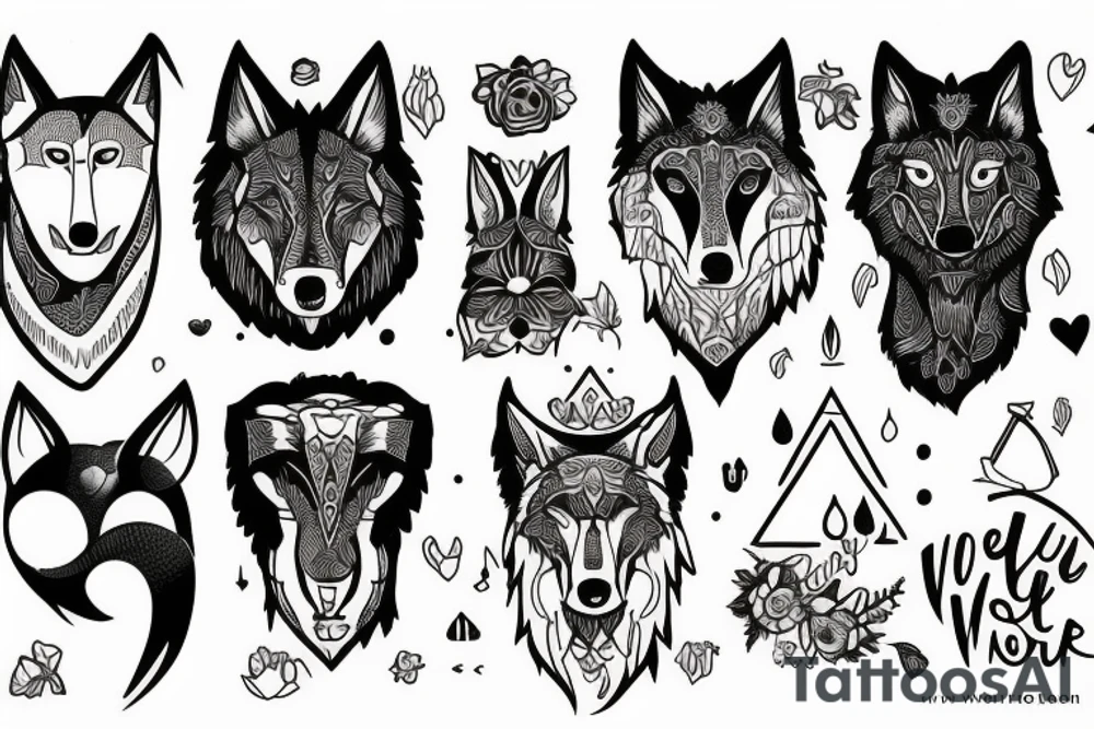 you are alfra wolf tattoo idea