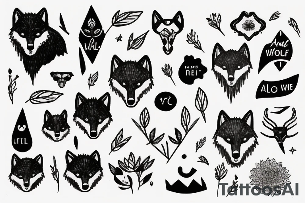 you are alfra wolf tattoo idea