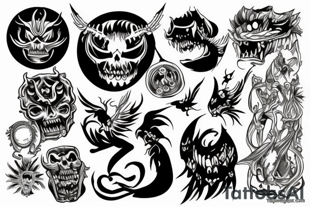 Tame your demons tattoo idea