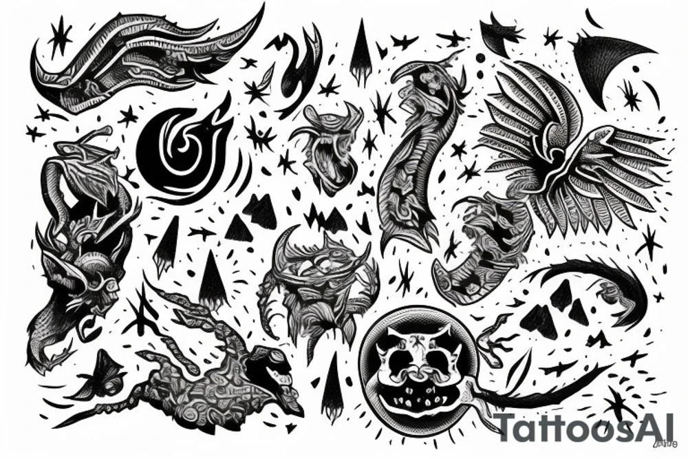 Tame your demons tattoo idea