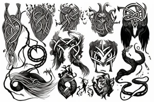 Norse mythology nature tattoo idea