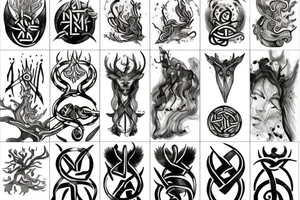 Norse mythology nature tattoo idea
