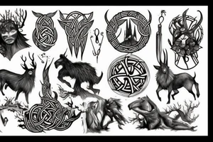 Norse mythology nature tattoo idea
