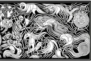 Norse mythology nature tattoo idea