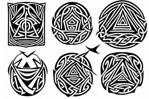 Norse mythology nature tattoo idea