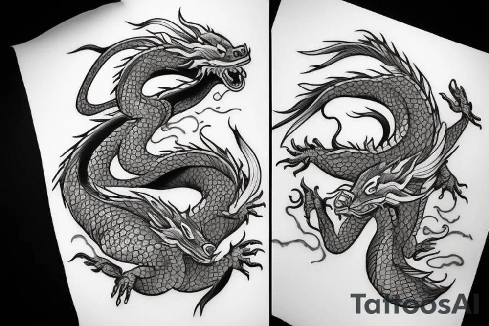 Dragon like in spirited away tattoo idea