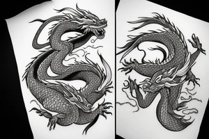 Dragon like in spirited away tattoo idea