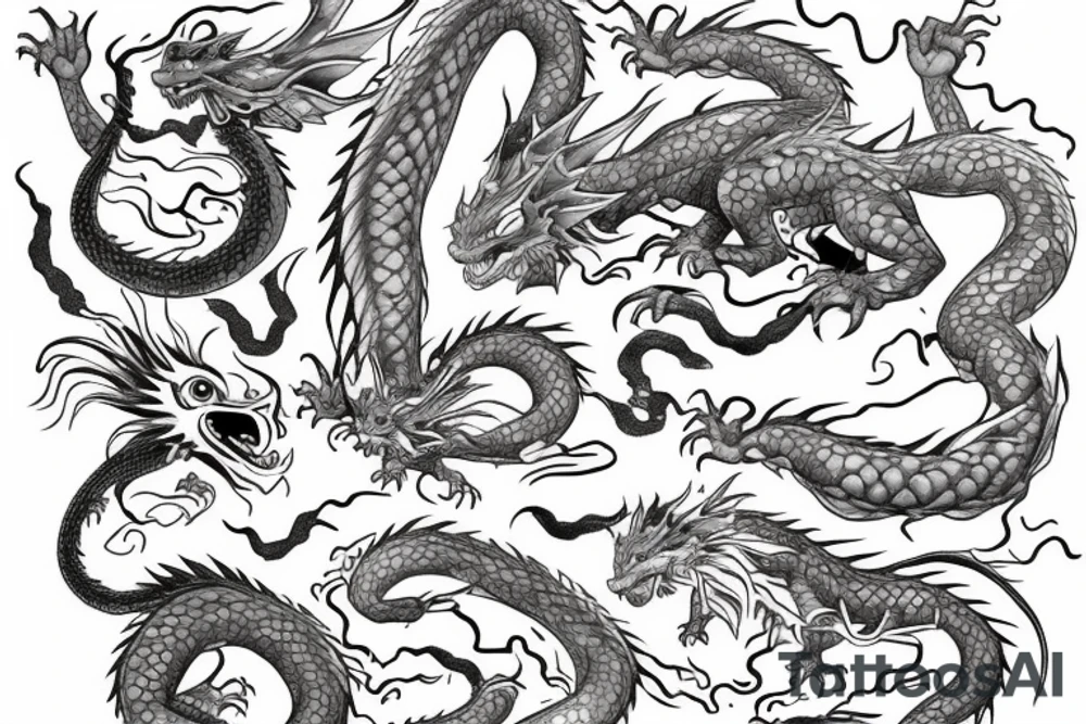 Dragon like in spirited away tattoo idea