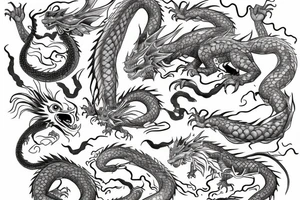 Dragon like in spirited away tattoo idea