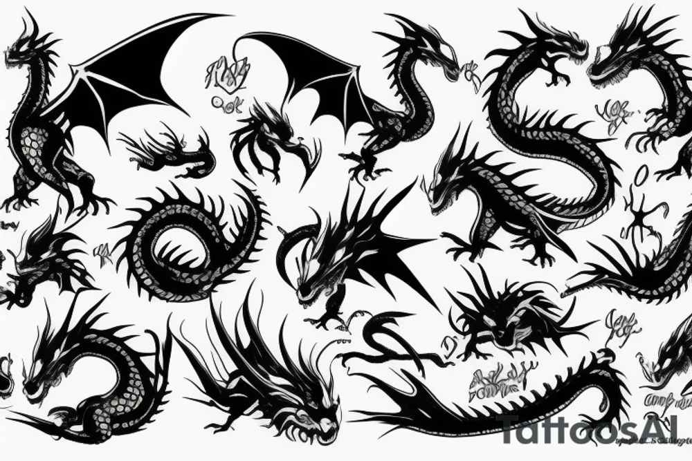 Dragon tattoo idea
