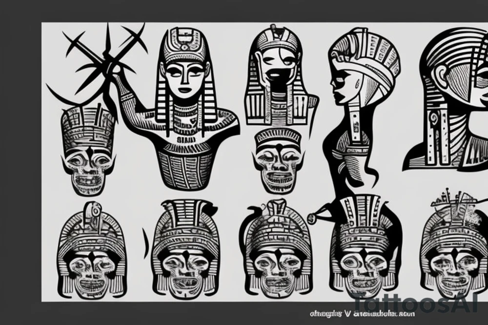 Ancient egypt trial of the dead tattoo idea