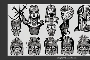 Ancient egypt trial of the dead tattoo idea