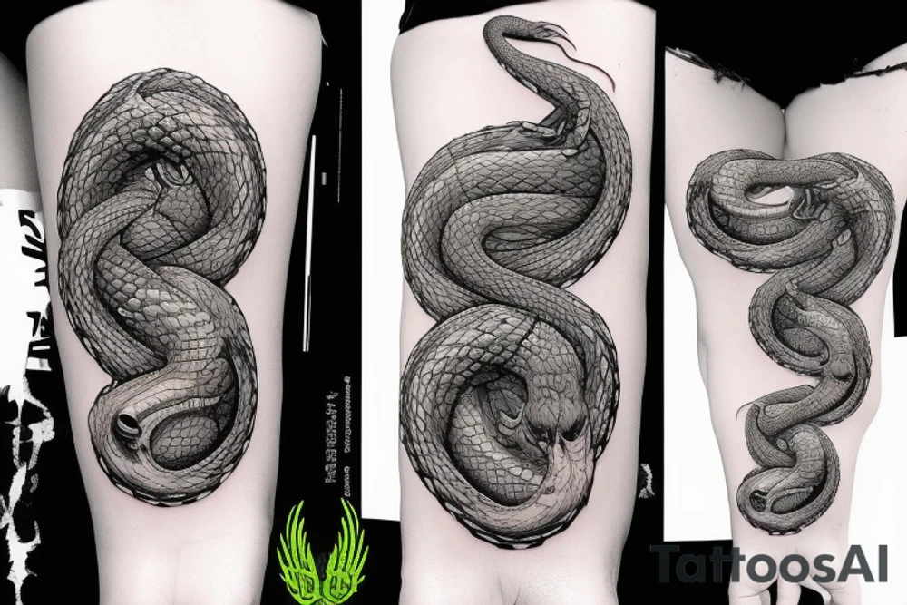 Whutesnake lovehunter album cover tattoo idea