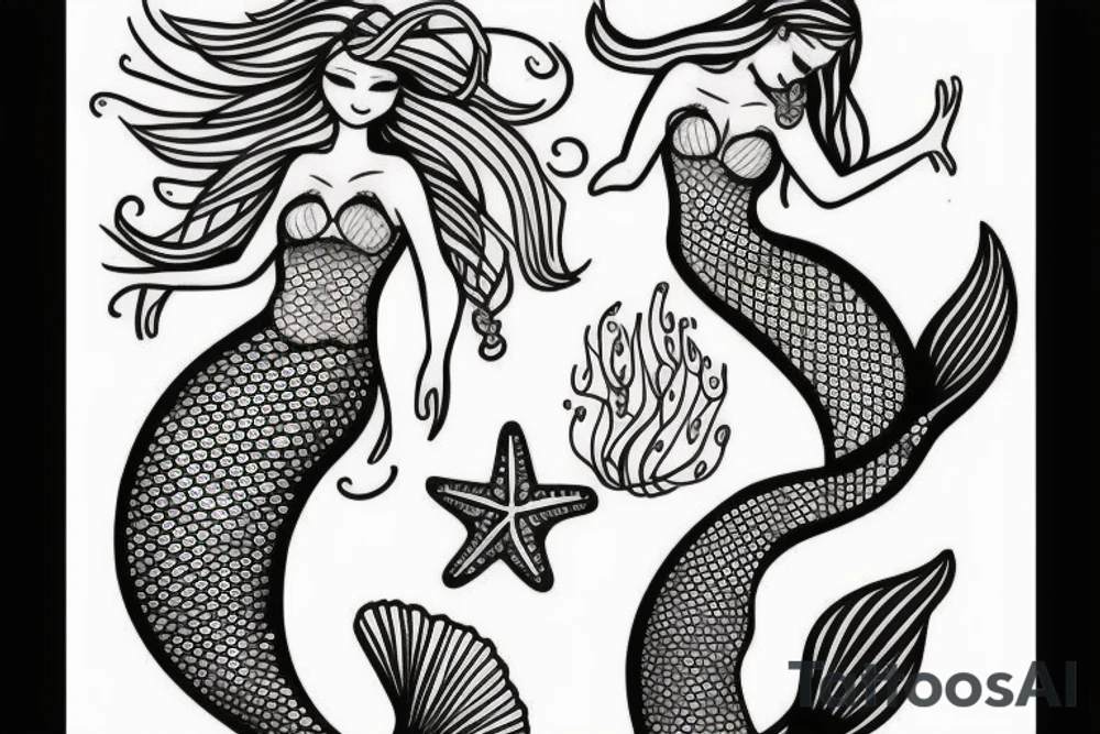 Mermaid tattoo idea