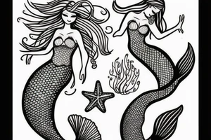 Mermaid tattoo idea