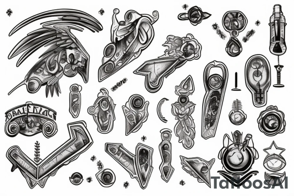 beam scales unballanced. tattoo idea