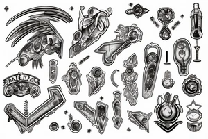 beam scales unballanced. tattoo idea