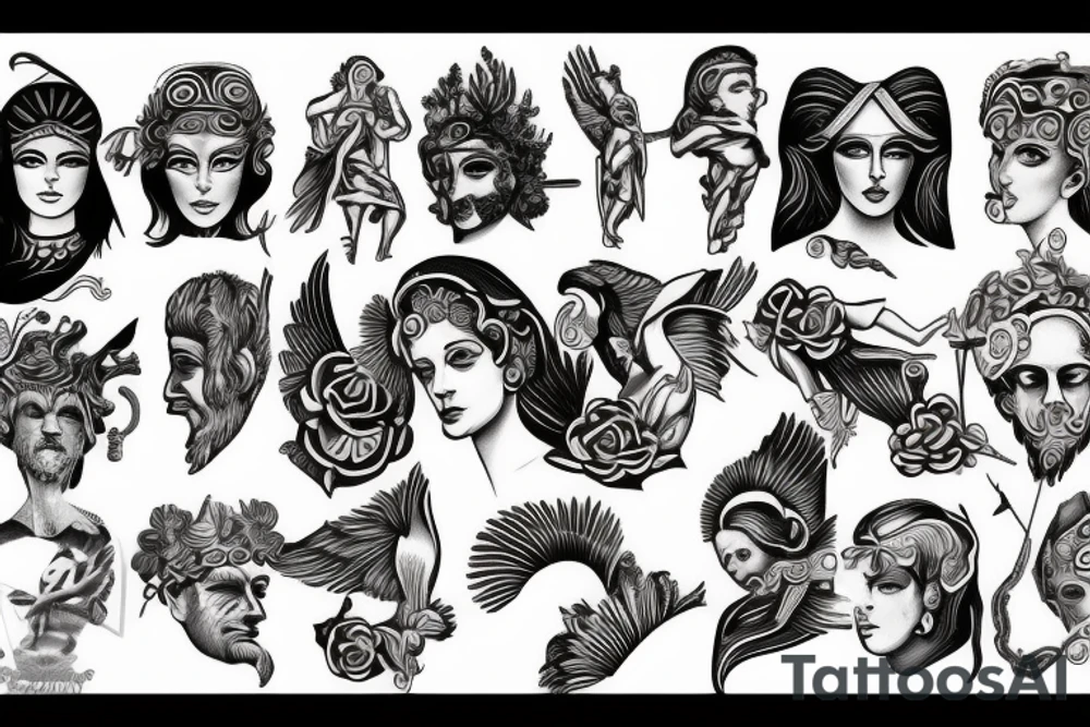 Greek God tattoo idea