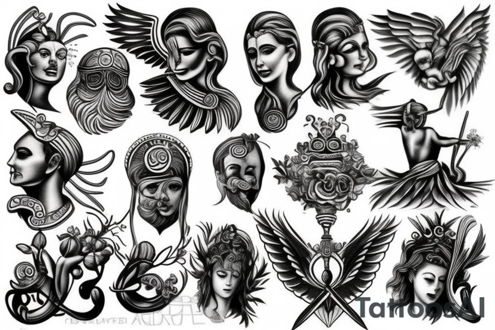 Greek God tattoo idea