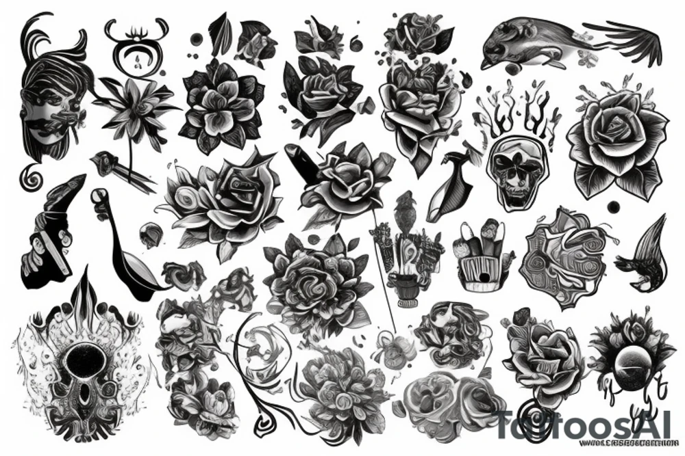 Череп tattoo idea