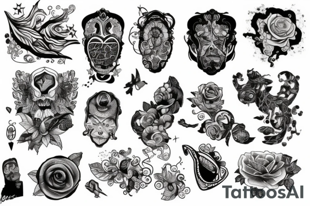 Череп tattoo idea