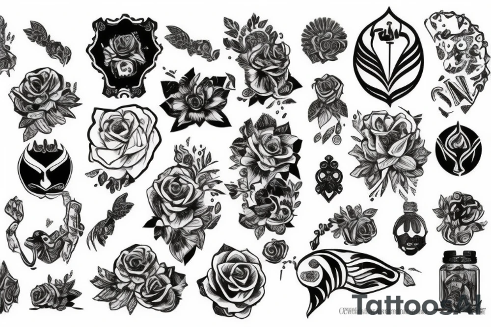 Череп tattoo idea