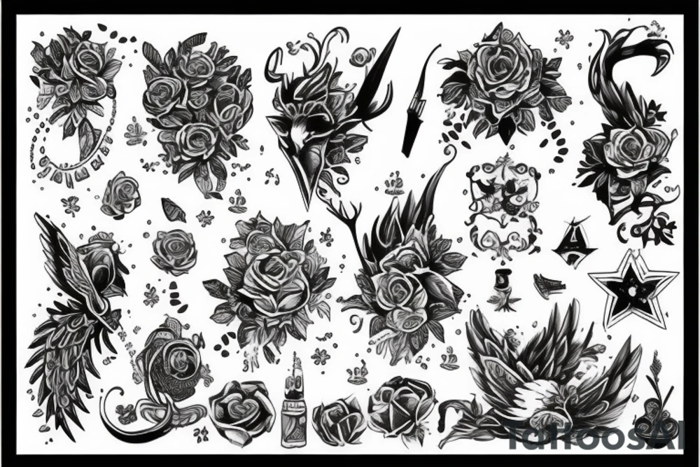 Череп tattoo idea