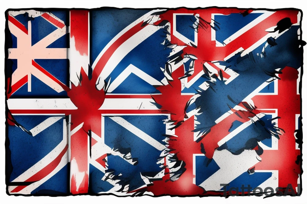Scotland flag tattoo idea