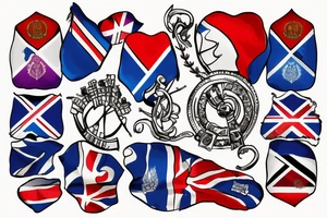 Scotland flag tattoo idea