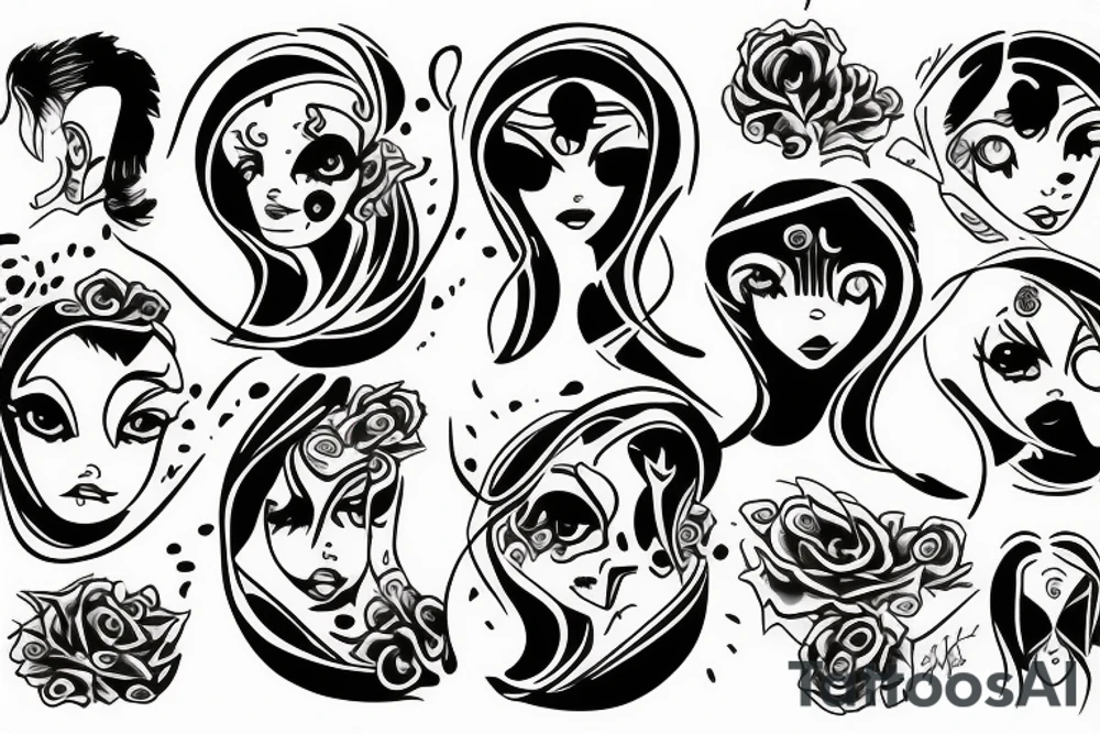 Gemini sign tattoo idea