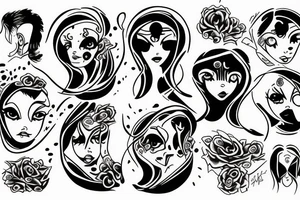 Gemini sign tattoo idea