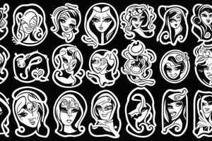 Gemini sign tattoo idea