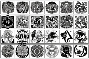 zodiac sign of twins tattoo idea