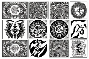 zodiac sign of twins tattoo idea