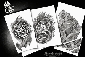 zodiac sign of twins tattoo idea