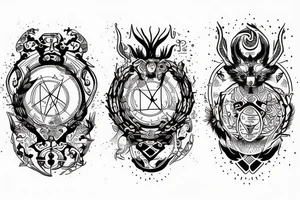 zodiac sign of twins tattoo idea